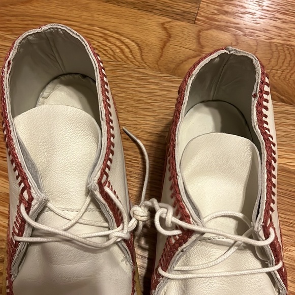 New Anthropologie Laidback London Crochet Accented Booties- white size 39 or 9 - Picture 14 of 15